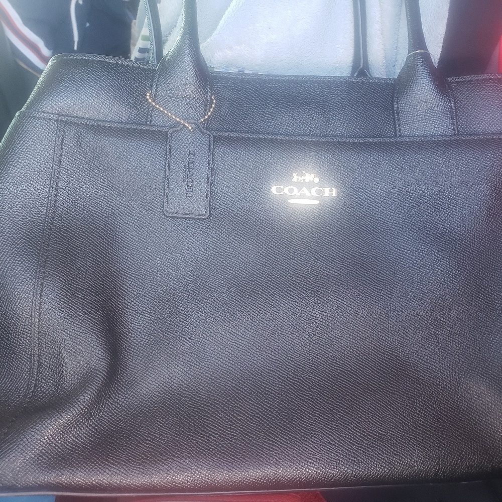 COACH casey tote black